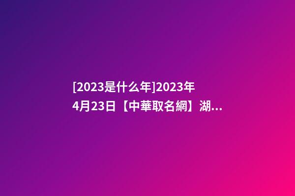 [2023是什么年]2023年4月23日【中華取名網】湖南省懷化市溆浦縣XXX有限公司簽約-第1張-公司起名-玄機派
